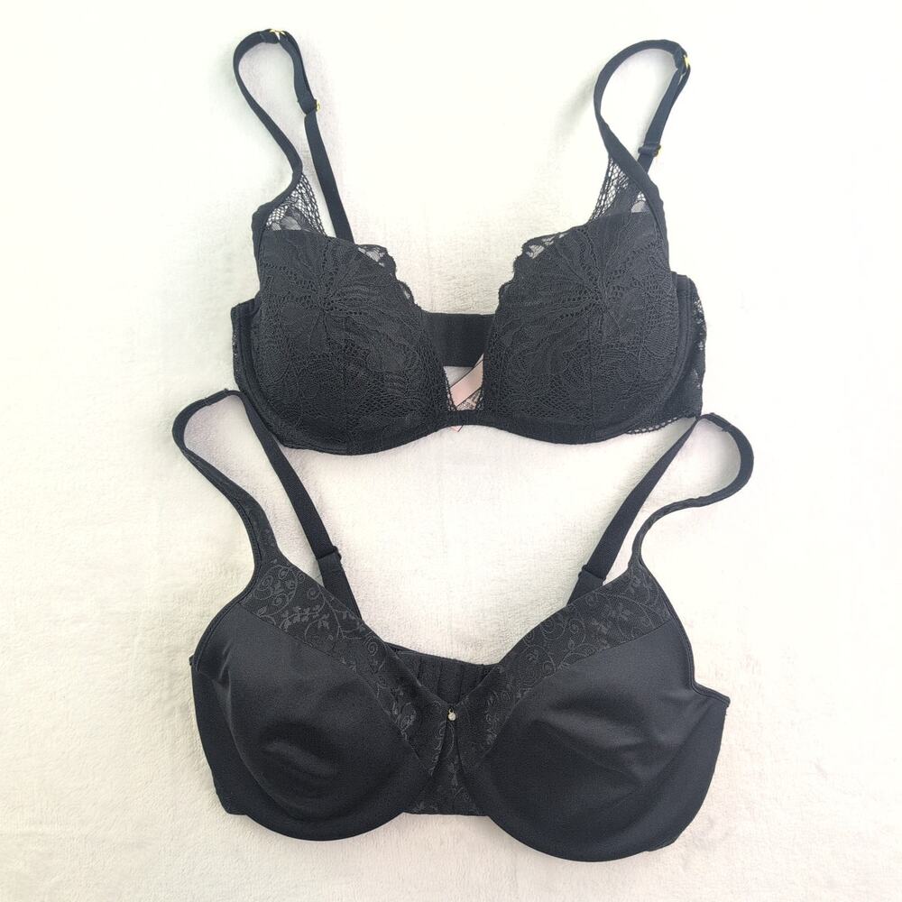 Victoria's Secret / Bali (2) Underwire Lace T Shirt Bras Size 34D